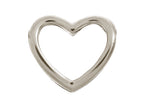 Endless Jewelry Open Heart Silver Rhodium Silver Finish