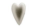 Endless Jewelry Brushed Heart Silver Rhodium Silver Finish