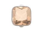 Endless Jewelry Big Rose Cube Silver Rose Crystal Rhodium Silver Finish