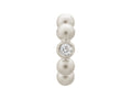 Endless Jewelry White Flashy Dot Silver White Cubic Zirconia Rhodium Silver Finish