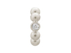 Endless Jewelry White Flashy Dot Silver White Cubic Zirconia Rhodium Silver Finish