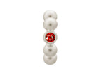 Endless Jewelry Garnet Flashy Dot Silver Garnet Cubic Zirconia Rhodium Silver Finish