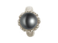 Endless Jewelry Black Pearl Flower Silver Black Pearl Rhodium Silver Finish
