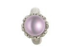 Endless Jewelry Purple Pearl Flower Silver Purple Pearl Rhodium Silver Finish