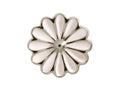 Endless Jewelry White Daisy Silver White Enamel Rhodium Silver Finish