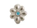 Endless Jewelry Blue Flower Dream Silver Blue Cubic Zirconia Rhodium Silver Finish