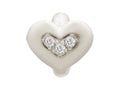 Endless Jewelry White Triple Love Silver White Cubic Zirconia Rhodium Silver Finish
