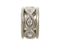 Endless Jewelry Sparkling White Eternity Silver White Cubic Zirconia Rhodium Silver Finish