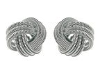 Finejewelers Sterling Silver Love Knot Earrings 12mm