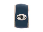 Endless Jewelry Navy Endless Enamel Silver Navy Enamel Rhodium Silver Finish