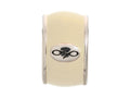 Endless Jewelry Cream Endless Enamel Silver Cream Enamel Rhodium Silver Finish