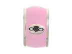 Endless Jewelry Rose Endless Enamel Silver Rose Enamel Rhodium Silver Finish