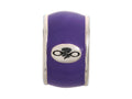 Endless Jewelry Amethyst Endless Enamel Silver Amethyst Enamel Rhodium Silver Finish