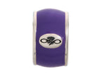 Endless Jewelry Amethyst Endless Enamel Silver Amethyst Enamel Rhodium Silver Finish
