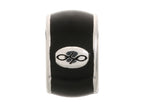 Endless Jewelry Black Endless Enamel Silver Black Enamel Rhodium Silver Finish