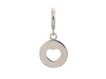 Endless Jewelry Heart Coin Silver Rhodium Silver Finish