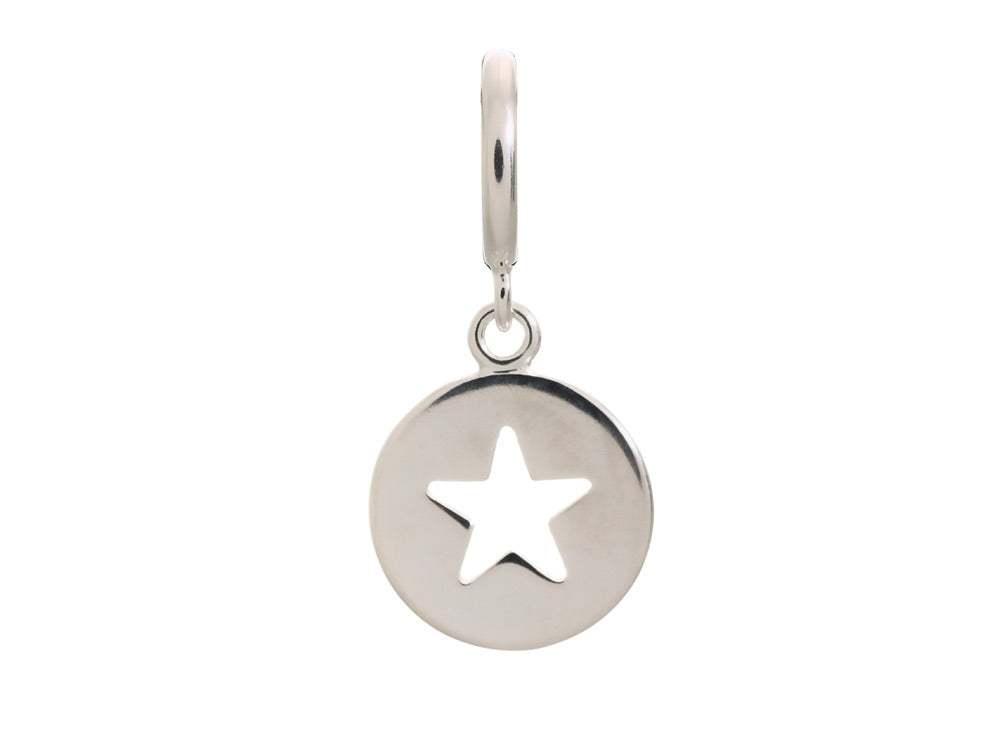 Endless Jewelry Star Coin Silver Rhodium Silver Finish