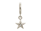 Endless Jewelry White Shiny Star Silver White Cubic Zirconia Rhodium Silver Finish