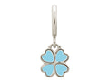 Endless Jewelry Light Blue Clover Silver Light Blue Enamel Rhodium Silver Finish