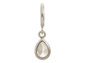 Endless Jewelry White Drop Silver White Cubic Zirconia Rhodium Silver Finish
