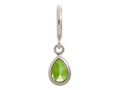 Endless Jewelry Peridot Drop Silver Peridot Cubic Zirconia Rhodium Silver Finish