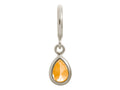 Endless Jewelry Citrine Drop Silver Citrine Cubic Zirconia Rhodium Silver Finish