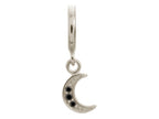Endless Jewelry Black Moon Shine Drop Silver Black Cubic Zirconia Rhodium Silver Finish