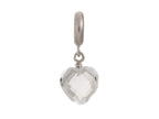 Endless Jewelry Clear Heart Cut Drop Silver Clear Crystal Rhodium Silver Finish