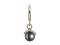 Endless Jewelry Black Apple Pearl Silver Black Pearl Rhodium Silver Finish