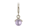 Endless Jewelry Purple Apple Pearl Silver Purple Pearl Rhodium Silver Finish