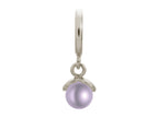 Endless Jewelry Purple Apple Pearl Silver Purple Pearl Rhodium Silver Finish