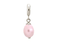Endless Jewelry Rose Pearl Drop Silver Rose Pearl Rhodium Silver Finish