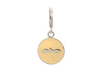 Endless Jewelry Cream Endless Coin Silver Cream Enamel Rhodium Silver Finish