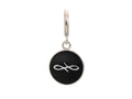 Endless Jewelry Black Endless Coin Silver Black Enamel Rhodium Silver Finish