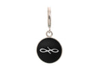 Endless Jewelry Black Endless Coin Silver Black Enamel Rhodium Silver Finish