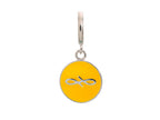 Endless Jewelry Sun Endless Coin Silver Sun Enamel Rhodium Silver Finish