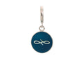 Endless Jewelry Navy Endless Coin Silver Navy Enamel Rhodium Silver Finish