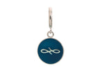 Endless Jewelry Navy Endless Coin Silver Navy Enamel Rhodium Silver Finish