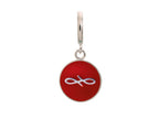 Endless Jewelry Red Endless Coin Silver Red Enamel Rhodium Silver Finish