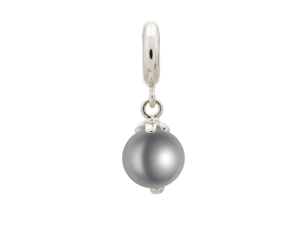 Endless Jewelry Grey Pearl Dream Silver Grey Pearl Rhodium Silver Finish