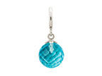 Endless Jewelry Sky Blue Love Drop Silver Sky Blue Crystal Rhodium Silver Finish
