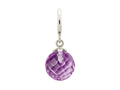 Endless Jewelry Amethyst Love Drop Silver Amethyst Crystal Rhodium Silver Finish