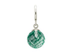 Endless Jewelry Green Amethyst Love Drop Silver Green Amethyst Crystal Rhodium Silver Finish