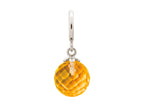 Endless Jewelry Citrine Love Drop Silver Citrine Crystal Rhodium Silver Finish