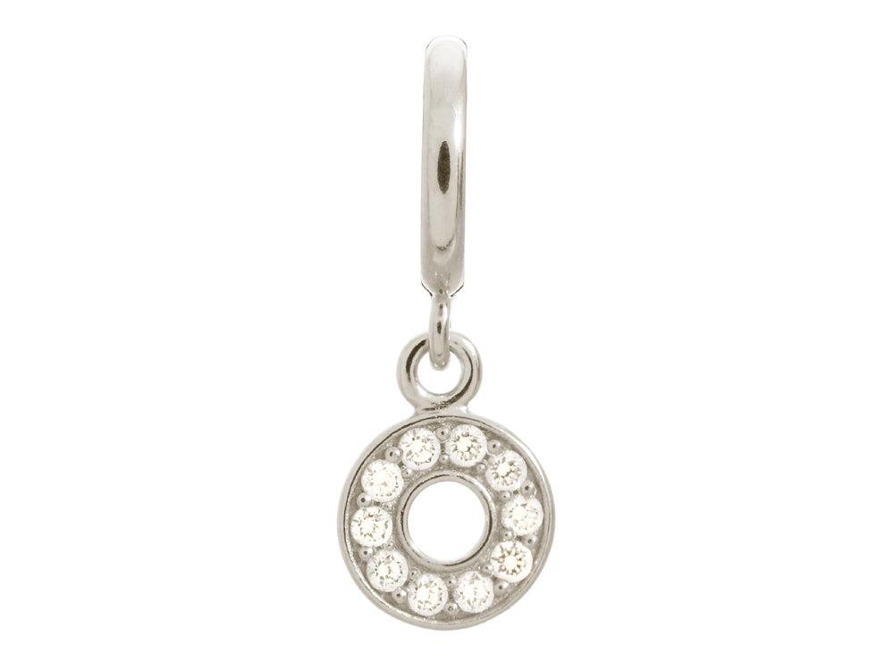 Endless Jewelry White Circle Of Love Silver White Cubic Zirconia Rhodium Silver Finish