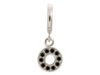 Endless Jewelry Black Circle Of Love Silver Black Cubic Zirconia Rhodium Silver Finish