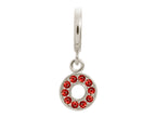 Endless Jewelry Garnet Circle Of Love Silver Garnet Cubic Zirconia Rhodium Silver Finish