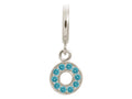 Endless Jewelry Sky Blue Circle Of Love Silver Sky Blue Cubic Zirconia Rhodium Silver Finish