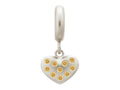 Endless Jewelry Citrine Million Heart Drop Silver Citrine Cubic Zirconia Rhodium Silver Finish
