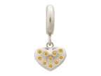 Endless Jewelry Citrine Million Heart Drop Silver Citrine Cubic Zirconia Rhodium Silver Finish